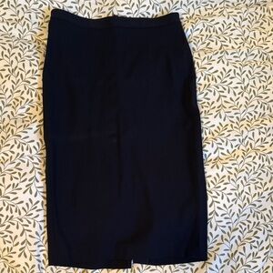 Theory Classic Navy Pencil Skirt